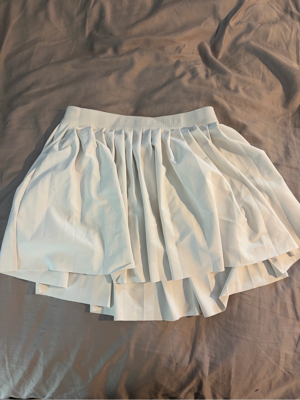 Tretorn White Pleated Skater Circle Skirt